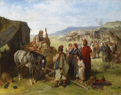 Campamento en Dalmacia de Eugen Adam